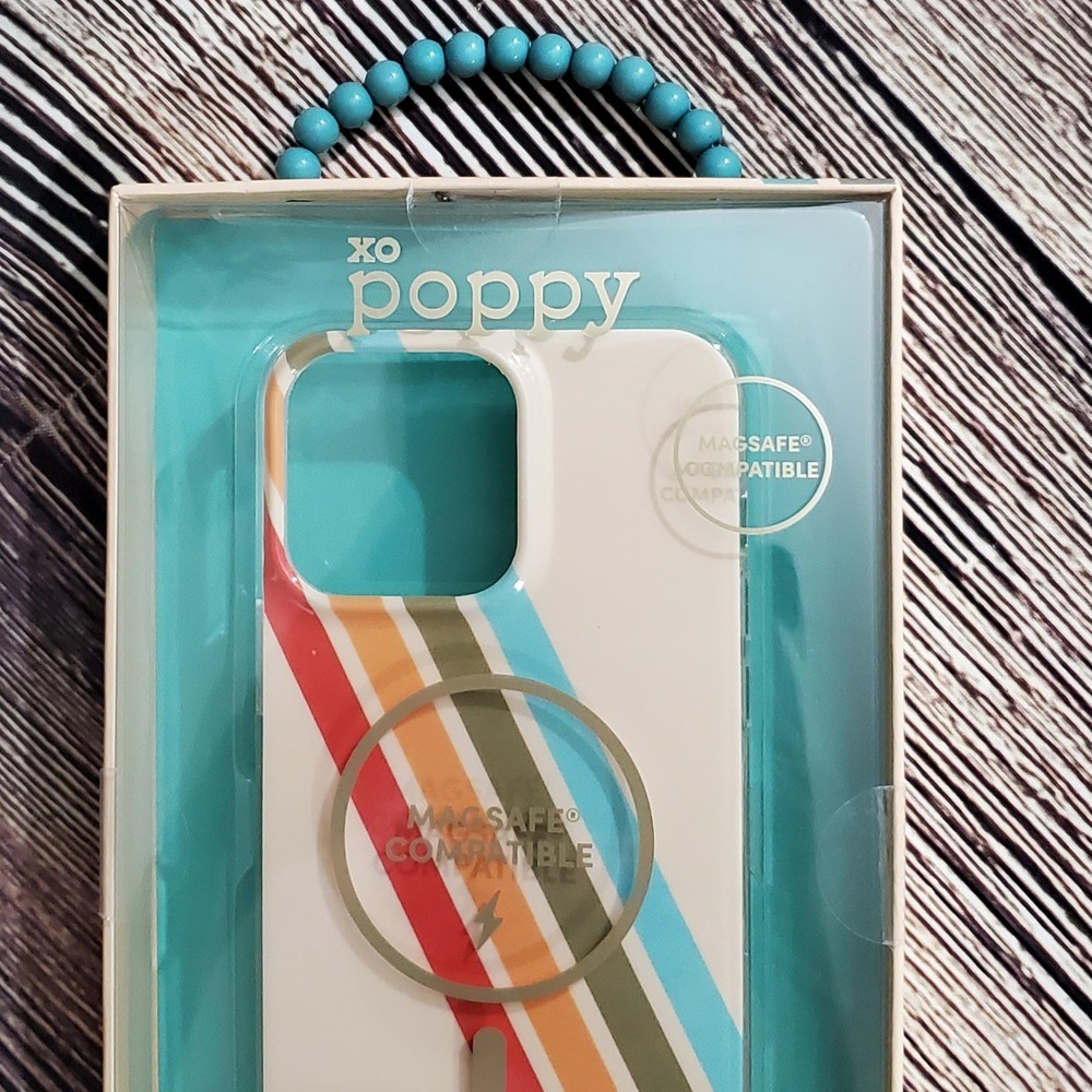 New iPhone 14 PRO MAX Case xo Poppy, Beige Multicolor‎ MagSafe Compatible - Picture 5 of 9